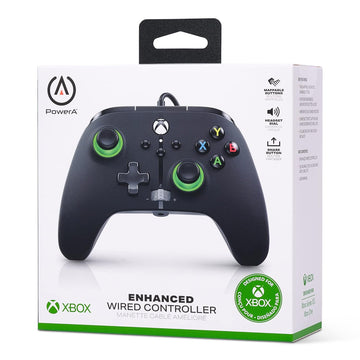 PowerA Xbox X/S & One Enhanced Wired Controller - Green Hint [Xbox Series X/S/Xbox One Accessory] Xbox Series X/S Accessory PowerA   