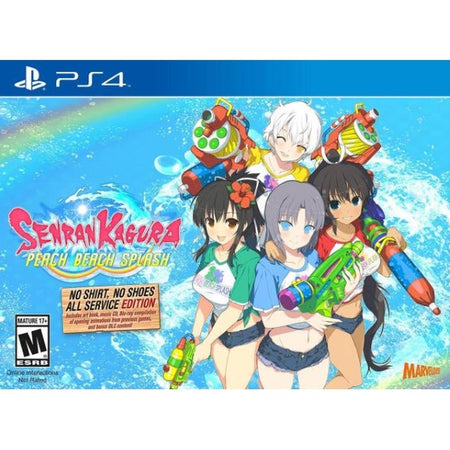 Senran Kagura: Peach Beach Splash - No Shirt, No Shoes, All Service Limited Edition [PlayStation 4] PlayStation 4 Video Game XSEED Games   