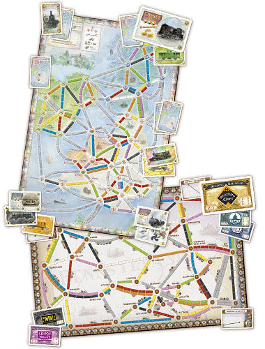 Ticket to Ride Map Collection: Volume 5 – United Kingdom & Pennsylvania [Board Game, 2-5 Players] Board Game Days of Wonder   