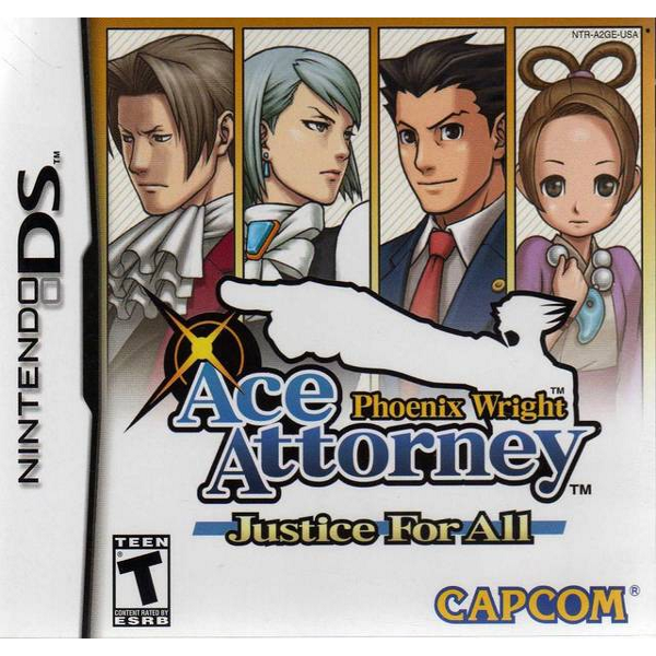 Phoenix Wright: Ace Attorney - Justice For All [Nintendo DS DSi] Nintendo DS DSi Video Game Capcom   