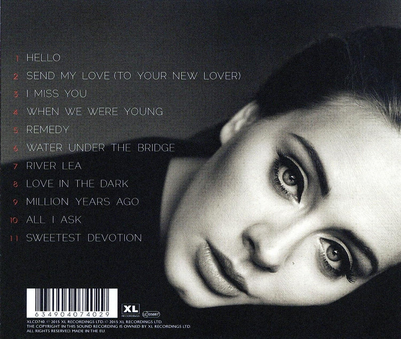 Adele - 25 [Audio CD] Audio CD/Vinyl XL Recordings   