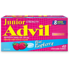 Advil Junior Strength Ibuprofen - Blue Raspberry - 40 Tablets [Healthcare] Healthcare Nature's Bounty   