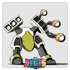 A.E.G.I.S.: Combining Robot Strategy Game [Board Game, 2-4 Players] Board Game Zephyr Workshop   