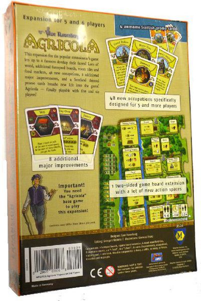 Agricola EXPANSION for 5 and 6 Players [Board Game, 2-6 Players] Board Game Asmodee   