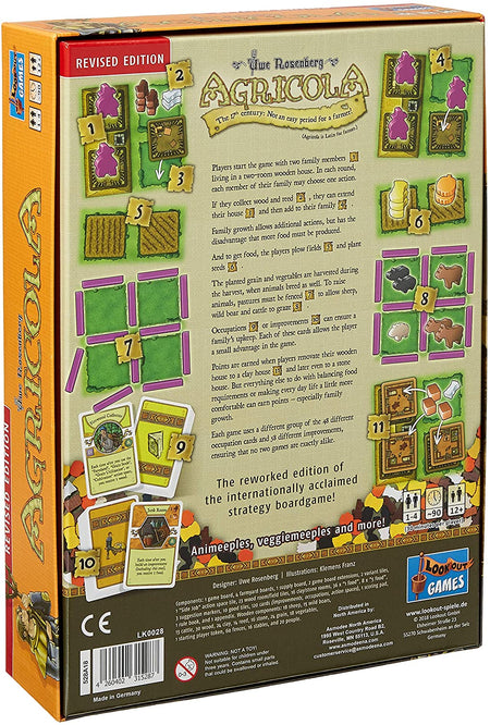 Agricola - Revised Edition [Board Game, 1-5 Players] Board Game Lookout Games   