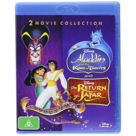 Disney's Aladdin: The King Of Thieves & The Return Of Jafar [Blu-Ray 2-Movie Collection] DVDs & Blu-Rays Disney   