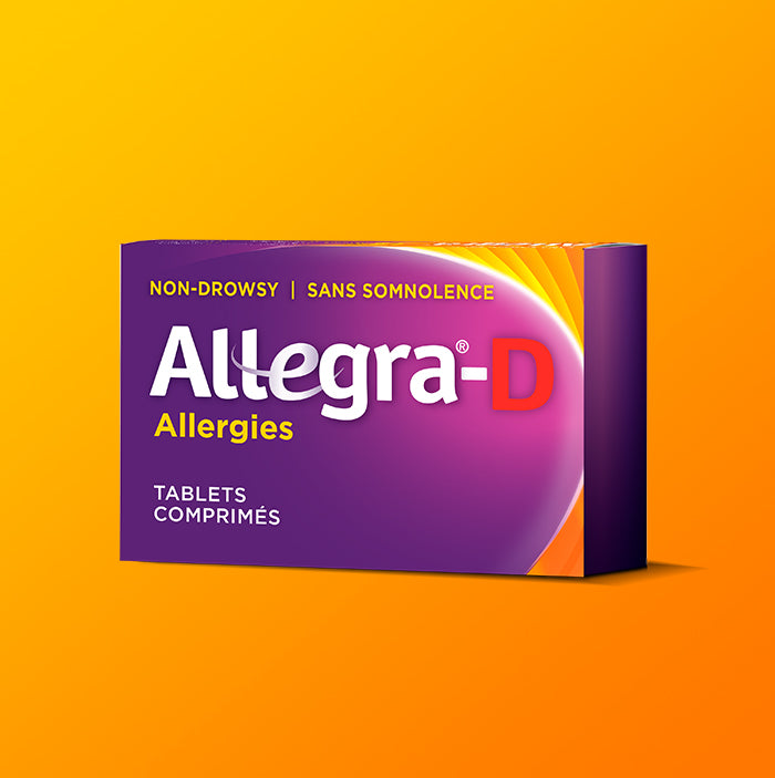 Allegra D 12 Hour Allergy Nasal Congestion Tablets - 30 Caplets Healthcare Allegra   