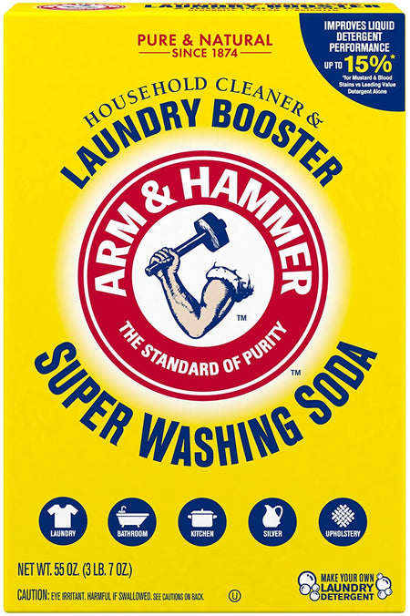 Arm & Hammer Super Washing Soda Detergent Booster & Household Cleaner - 55 Oz [House & Home] House & Home Arm & Hammer   