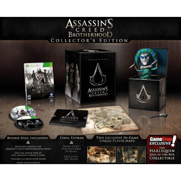 Assassin's Creed: Brotherhood - Collector's Edition + Harlequin Jack-in-the-Box [Xbox 360] Xbox 360 Video Game Ubisoft   