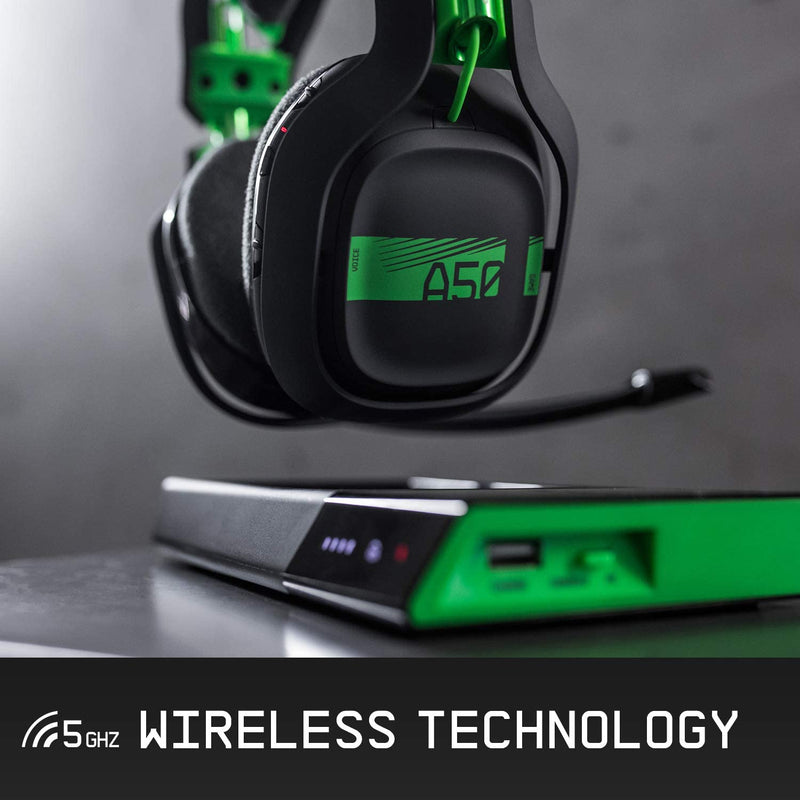 ASTRO Gaming - A50 Wireless Gaming Headset + Base Station - Black/Green [Cross-Platform Accessory] Cross-Platform Accessories Astro   