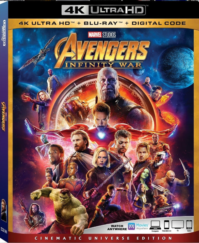 Marvel Avengers fashion 4-Movie Collection Steelbook 4K Ultra HD + Blu-ray + Digital