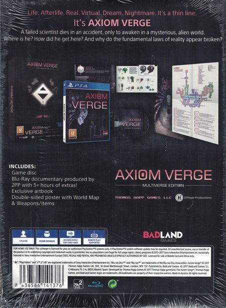 Axiom Verge - Multiverse Edition [PlayStation 4] PlayStation 4 Video Game Bad Land Games   