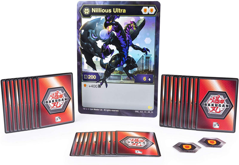 Bakugan TCG: Deluxe Battle Brawlers Card Collection with Jumbo Foil Nillious Ultra Card Card Game Spin Master   