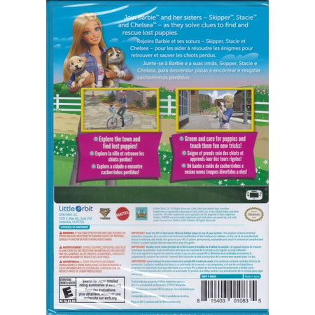 Barbie and Her Sisters: Puppy Rescue [Nintendo Wii U] Nintendo Wii U Video Game Little Orbit   