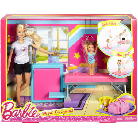 Barbie Flippin Fun Gymnast Playset [Toys, Ages 3+] Toys & Games Mattel   