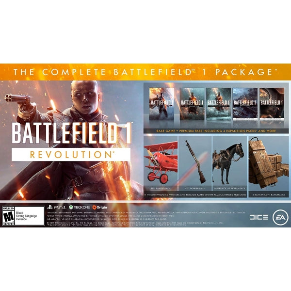 Battlefield 1: Revolution [Xbox One] Xbox One Video Game Electronic Arts   