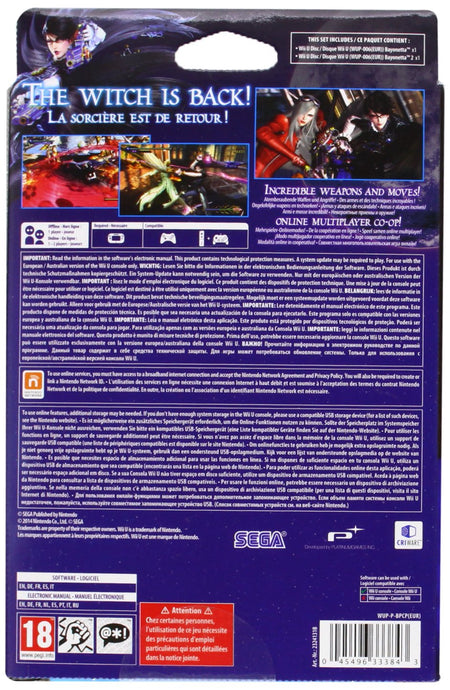 Bayonetta 1 + 2 - Special Edition Combo Pack [Nintendo Wii U] Nintendo Wii U Video Game Nintendo   