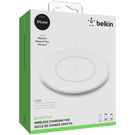 Belkin Boost UP Wireless Charging Pad 7.5W - Optimized for Charging iPhone 8, iPhone 8 Plus and iPhone X [Electronics] Electronics Belkin   