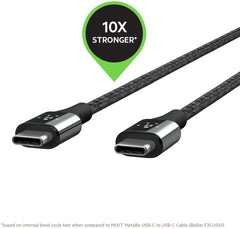 Belkin MIXIT DuraTek Kevlar 4' USB-C to USB-C Cable - Black [Electronics] Electronics Belkin   