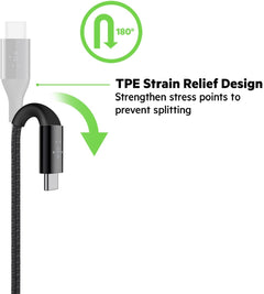 Belkin MIXIT DuraTek Kevlar 4' USB-C to USB-C Cable - Black [Electronics] Electronics Belkin   