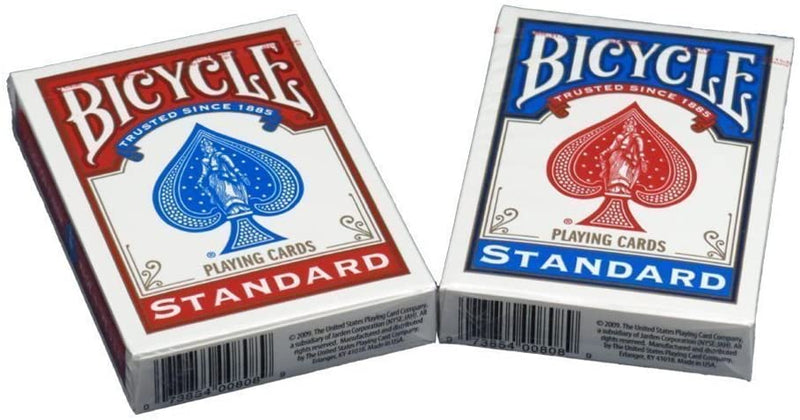 Bicycle Poker Size Standard Playing Cards - 9 Deck Pack Card Game Bicycle   