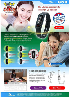 Brook Pocket Auto Catch Wristband for Pokemon Go - iPhone & Android [Toys] Toys & Games Brook Gaming   