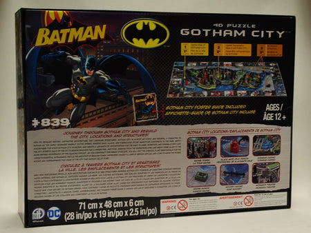 4D Cityscapes 4D Puzzle of Gotham City [Puzzle, 839 Piece] Board Game DC Comics   