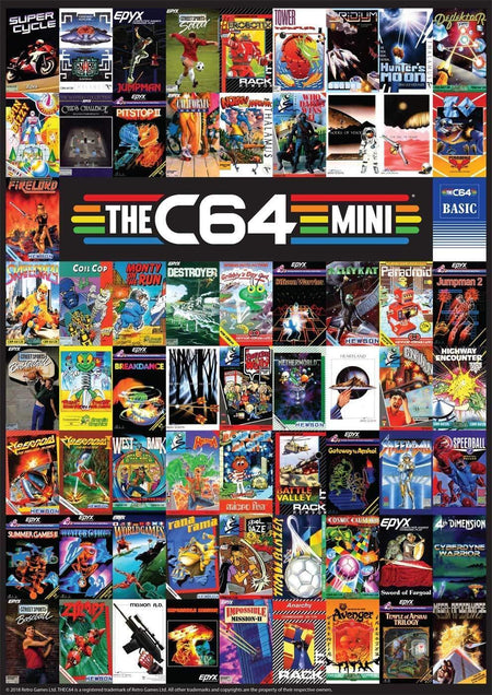 The C64 Mini Micro Commodore Console + Joystick [Retro Video Game Console System] Retro Systems Retro Games Ltd.