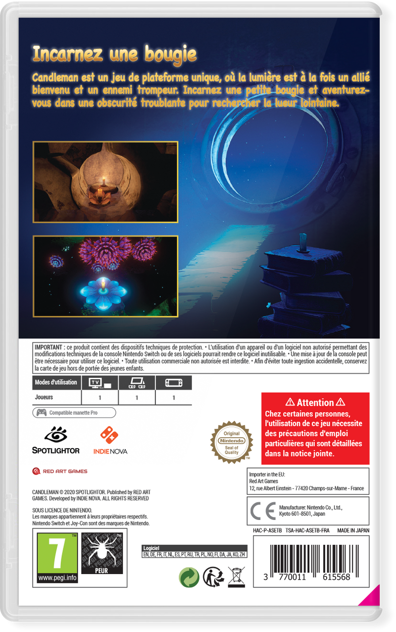 Candleman [Nintendo Switch] Nintendo Switch Video Game Red Art Games   