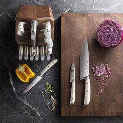 Cangshan S1 Series 1022599 German Steel Forged 17-Piece Knife Block Set - Walnut [House & Home] House & Home Cangshan   