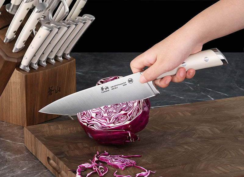 Cangshan S1 Series 1022599 German Steel Forged 17-Piece Knife Block Set - Walnut [House & Home] House & Home Cangshan   