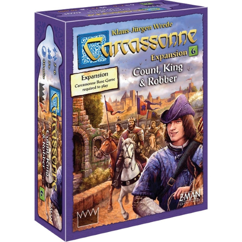 Carcassonne: Expansion 6 - Count, King & Robber [Board Game, 2-6 Players] Board Game Z-Man Games   