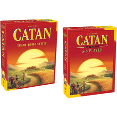 Catan 5th Edition w/ 5 and 6 Player Extension Bundle [Board Game, 2-6 Players] Board Game Asmodee   