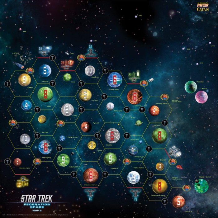 Catan: Star Trek Federation Space Expansion [Board Game, 3-4 Players] Board Game Mayfair Games   