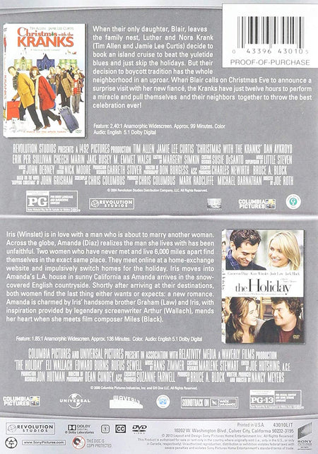 Christmas with the Kranks / The Holiday Double Feature [DVD] DVDs & Blu-Rays Universal Pictures   
