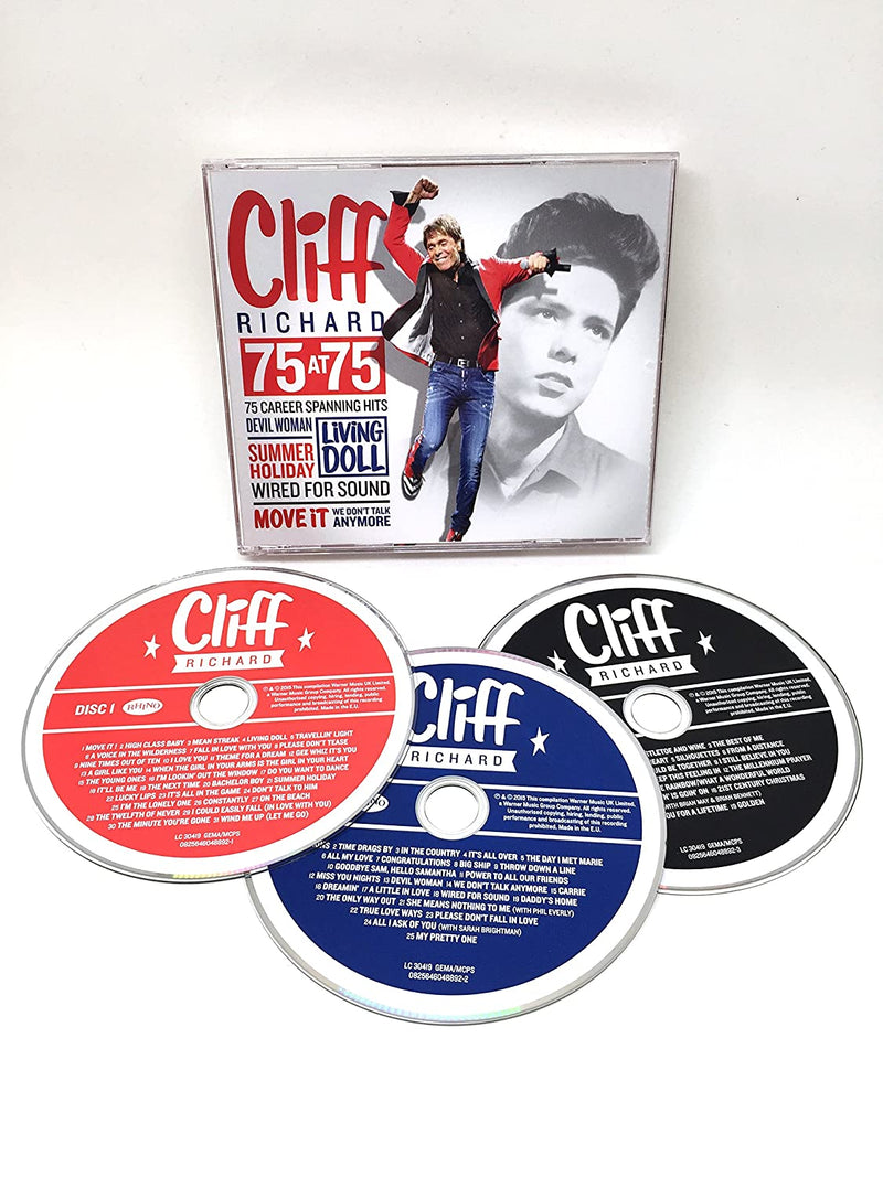 Cliff Richard - 75 At 75 [Audio CD] Audio CD/Vinyl Warner Brothers   