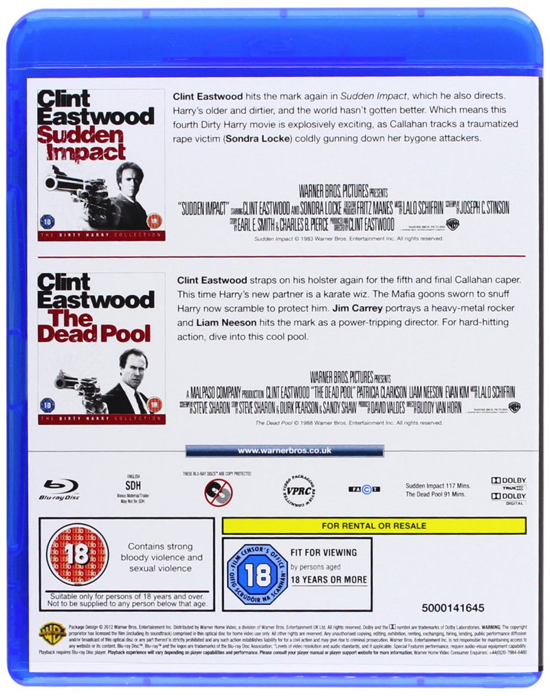 Clint Eastwood: Dirty Harry Collection [Blu-Ray Box Set] DVDs & Blu-Rays MGM   