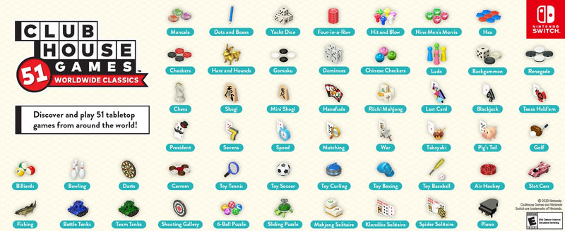 Clubhouse Games Player Clubhouse Games: 51 Worldwide