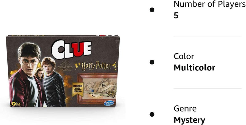 Clue: Harry Potter Edition [Board Game, 3-5 Players] Board Game Hasbro   