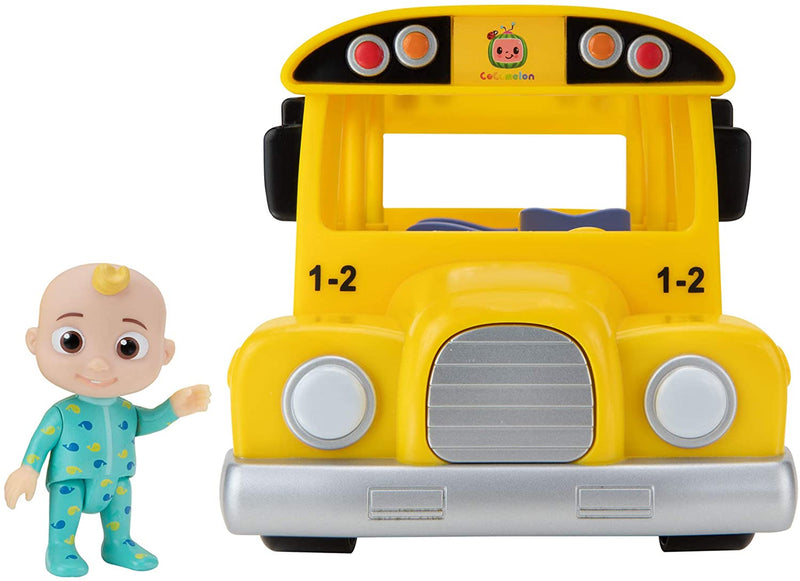 CoComelon Musical Yellow School Bus with JJ Figure [Toys, Ages 2+] Toys & Games Jazwares   