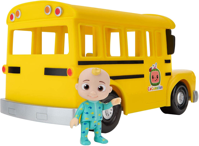 CoComelon Musical Yellow School Bus with JJ Figure [Toys, Ages 2+] Toys & Games Jazwares   