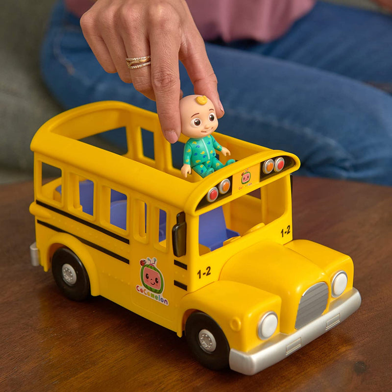 CoComelon Musical Yellow School Bus with JJ Figure [Toys, Ages 2+] Toys & Games Jazwares   