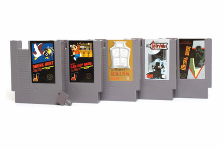 Concealable NES Entertainment Flask - Fine Ale Fantasy [Collectible] House & Home Ink Whiskey   