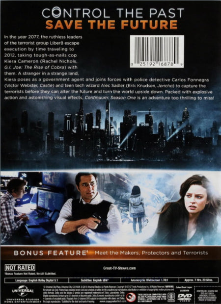 Continuum: Season One [DVD Box Set] DVDs & Blu-Rays Universal   