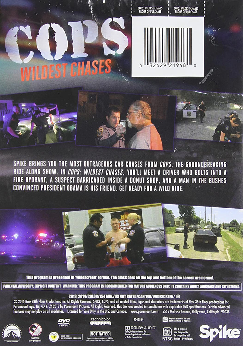 COPS: Wildest Chases [DVD Box Set] DVDs & Blu-Rays Paramount   