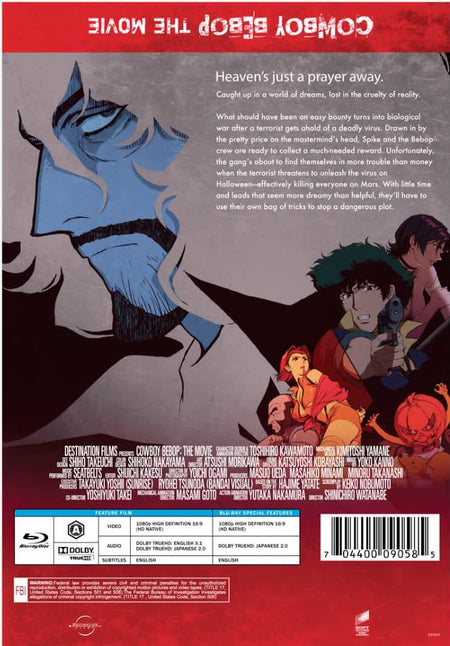 Cowboy Bebop: The Movie - Knockin' On Heaven's Door - Limited Edition SteelBook [Blu-ray] DVDs & Blu-Rays Funimation   