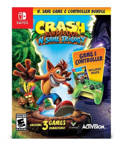 Crash Bandicoot N. Sane Trilogy & Controller Bundle [Nintendo Switch] Nintendo Switch Video Game Activision   