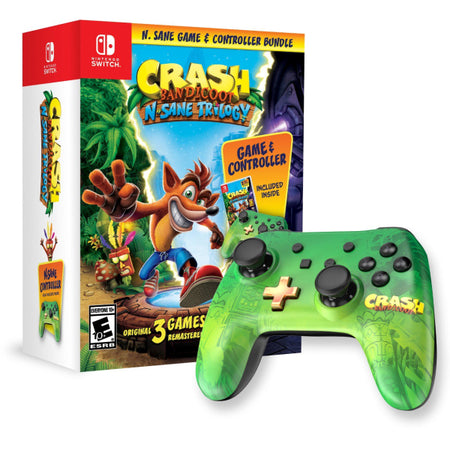 Crash Bandicoot N. Sane Trilogy & Controller Bundle [Nintendo Switch] Nintendo Switch Video Game Activision   