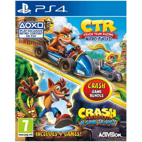 Crash Team Racing: Nitro-Fueled / Crash Bandicoot N. Sane Trilogy [PlayStation 4] PlayStation 4 Video Game Activision   