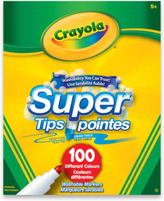 Crayola Super Tips Washable Markers - 100 Count [House & Home] House & Home Crayola   